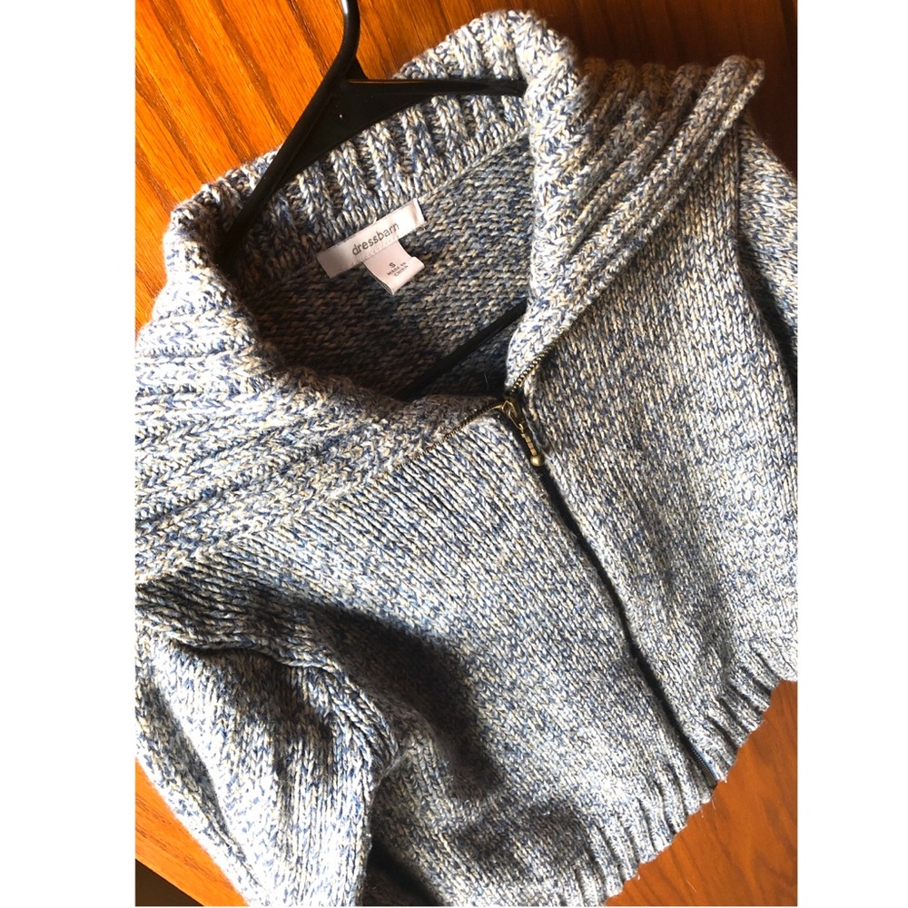 Dressbarn Zip Up Sweater - Small